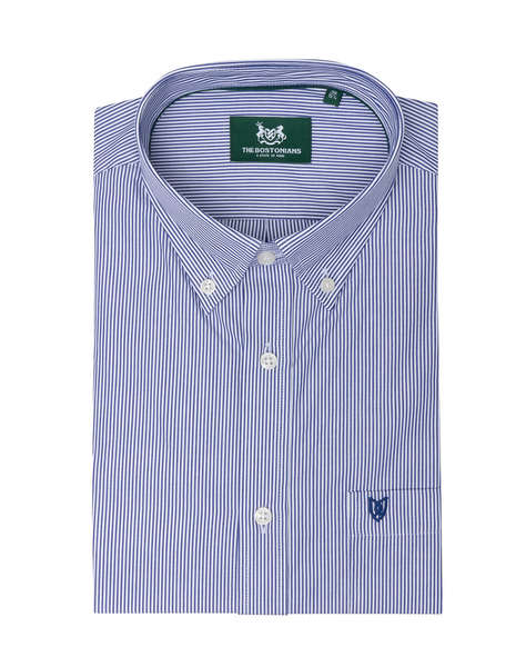 THE BOSTONIANS РИЗА ACORN REGULAR FIT Stripe POPLIN Button-down Regular Fit