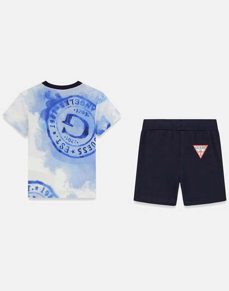 GUESS SET SS T-SHIRT+JERSEY SHORTS BOY''S SET