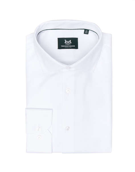THE BOSTONIANS SHIRT DOBBY CUSTOM FIT Semi-Rex Custom Fit