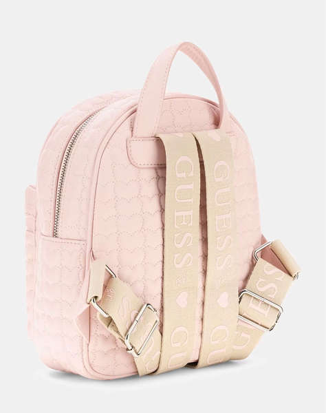 GUESS HEART QUILTED BACKPACK GIRL''S CHILDREN''S BAG