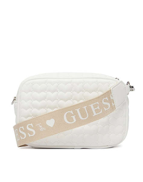 GUESS HEART QUILT CAMERA BAG ЧАНТА CHILD GIRL