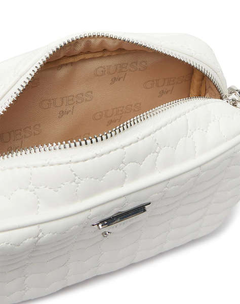 GUESS HEART QUILT CAMERA BAG ЧАНТА CHILD GIRL