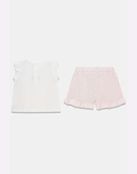 GUESS SET SS T-SHIRT+SEERSUCKER SHOR GIRL CHILDREN''S SET