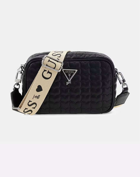 GUESS HEART QUILT CAMERA BAG ЧАНТА CHILD GIRL
