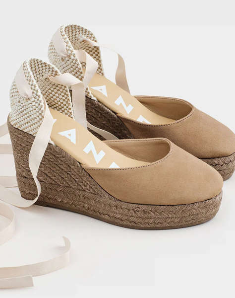MANEBI W 1.6 WV, HAMPTONS , WEDGE ESPADRILLES, VINTAGE TAUPE ON TONE