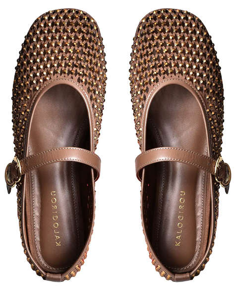 KALOGIROU MOROCCO SUE STR MOROCCO BALLERINA MARY JANE KALOGIRO