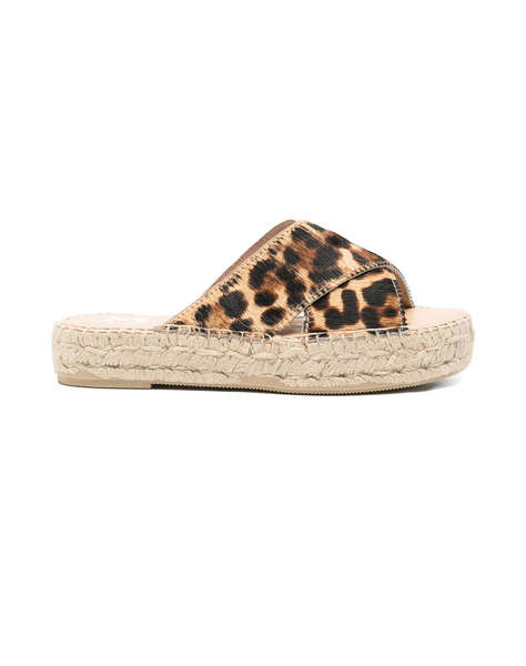 MANEBI D 6.2 DX, DOUBLE SOLE X BANDS SANDALS, LEOPARD