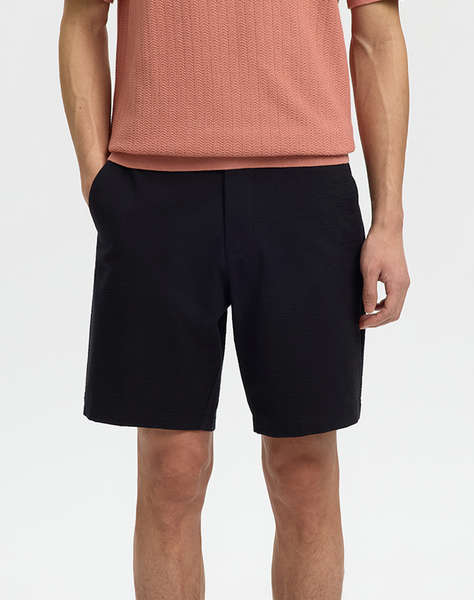 SELECTED SLMKARL-SEERSUCKER REGULAR SHORTS NOOS