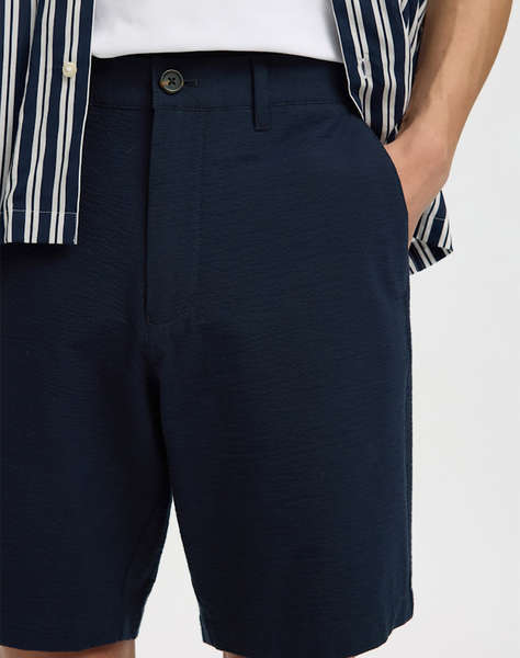 SELECTED SLMKARL-SEERSUCKER REGULAR SHORTS NOOS