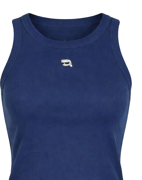 KARL LAGERFELD JEANS IKON RIBBED TANK TOP