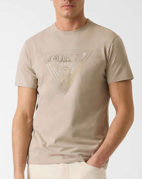 GUESS CN SS TRIANGLE HD MULTICOLOR TMEN''S BLOUSE