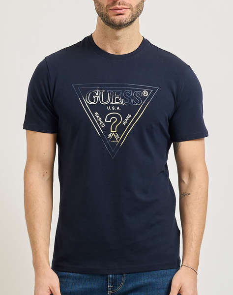 GUESS CN SS TRIANGLE HD MULTICOLOR TMEN''S BLOUSE