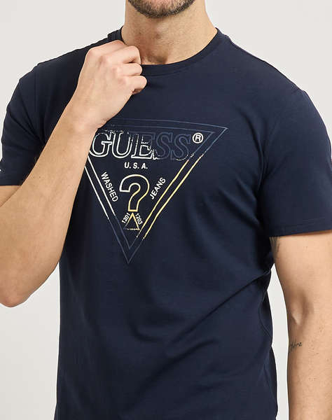 GUESS CN SS TRIANGLE HD MULTICOLOR TMEN''S BLOUSE