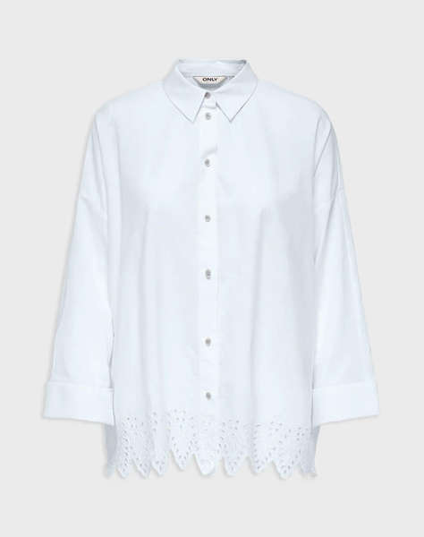 ONLY ONLGRACES TULUM LS EMB SHIRT NOOS WVN