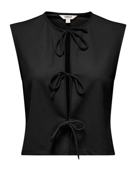 ONLY ONLSAKURA SL SHORT TIE TOP WVN