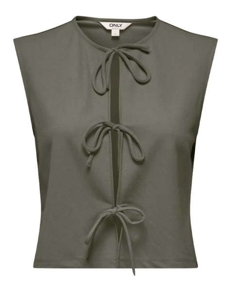 ONLY ONLSAKURA SL SHORT TIE TOP WVN