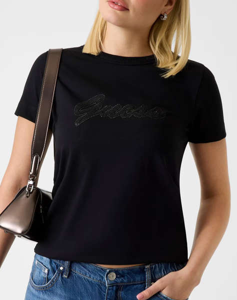 GUESS SS CN 3D GUESS SCRIPT TEE ДАМСКА БЛУЗА