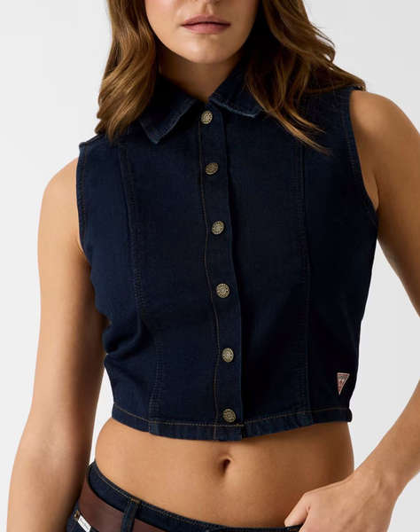 GUESS JEANS GJ CROPPED TOP WOMEN''S SHIRT