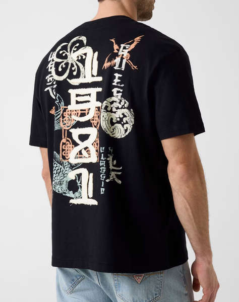 GUESS CN SS JAPAN SIGNS OVERSIZE TEEMEN''S BLOUSE