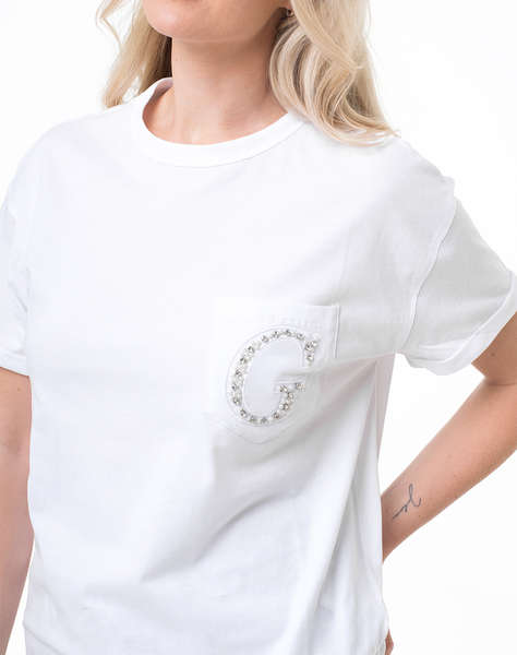 GUESS SS CN POCKET G LOGO TEE ДАМСКА БЛУЗА