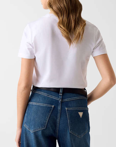 GUESS SS CN MINI STRASS TRIANGLE TEE ДАМСКА БЛУЗА