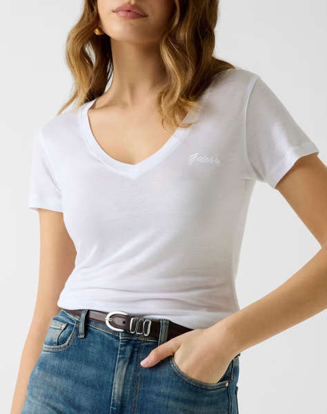 GUESS VN SS LIGHT BASIC TEE KNITTED WOMEN''S CLOTHING