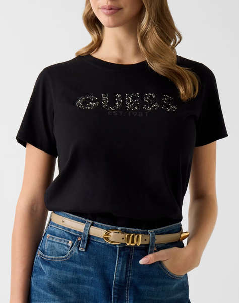 GUESS SS CN GUESS STUDS SCRIPT TEE ДАМСКА БЛУЗА