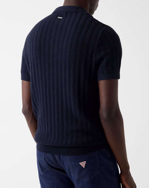 GUESS LONNY POLO SS HARRINGBONE STITMEN''S BLOUSE