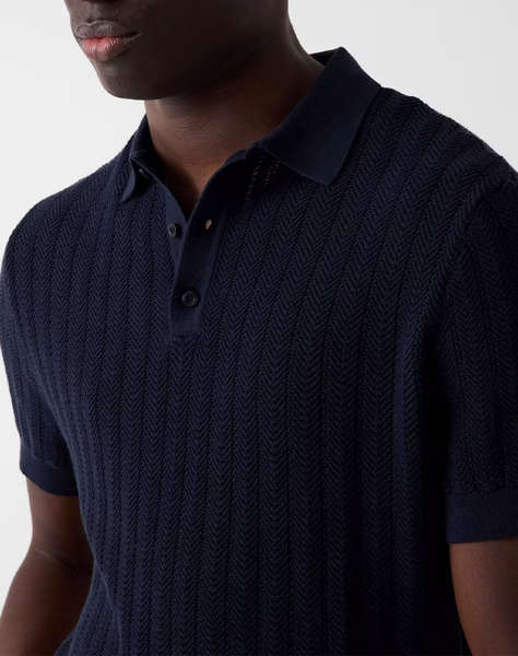 GUESS LONNY POLO SS HARRINGBONE STITMEN''S BLOUSE