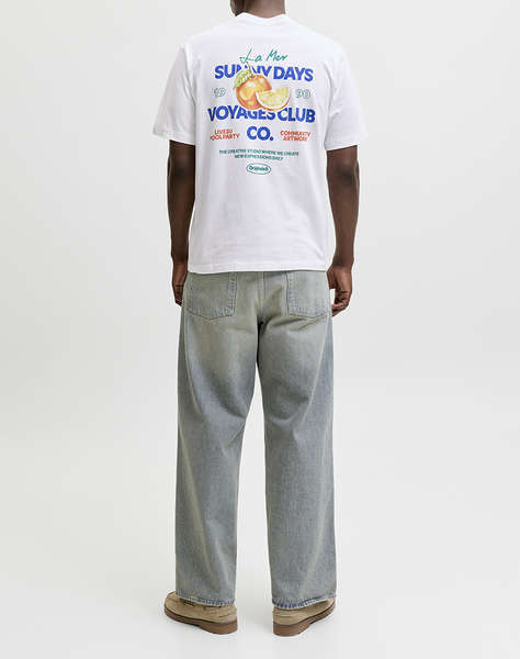 JACK&JONES JORRIVIERA VINTAGE POSTER BACK TEE SS CN
