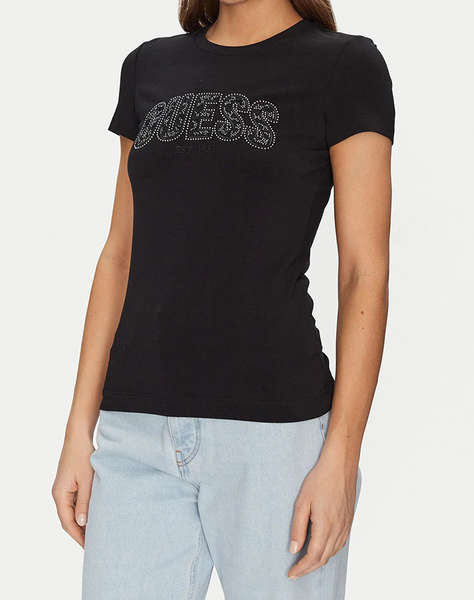 GUESS CN SS LOGO LACE TEE ДАМСКА БЛУЗА