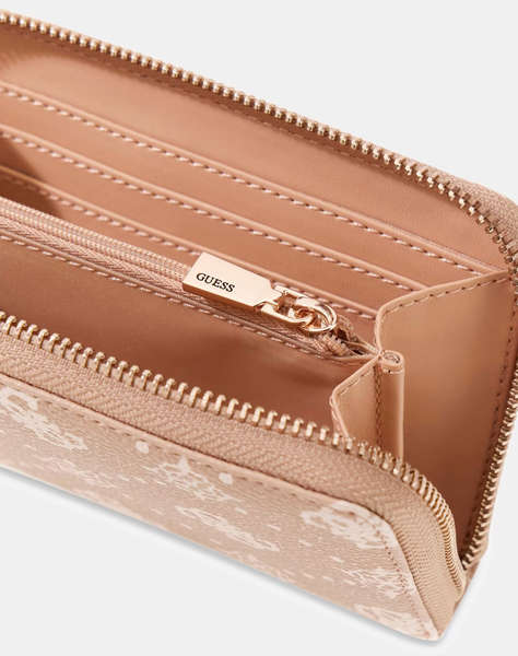 GUESS EMELIE LOGO SLG MED ZIP AROUND ДАМСКИ АКСЕСОАРИ