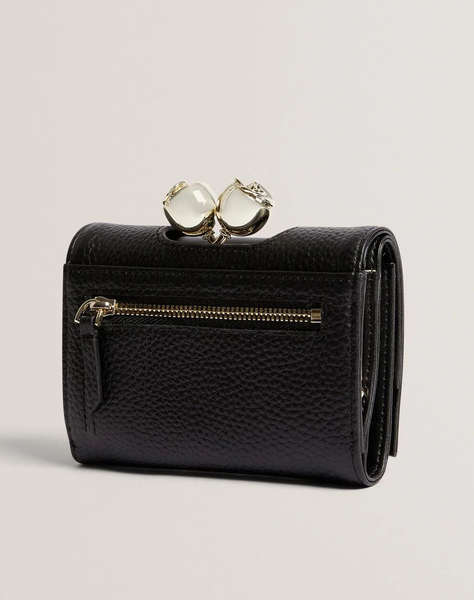 TED BAKER ROOSA Rose Detail Leather Small Bobble Purse