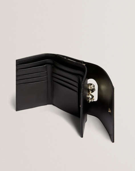 TED BAKER ROOSA Rose Detail Leather Small Bobble Purse