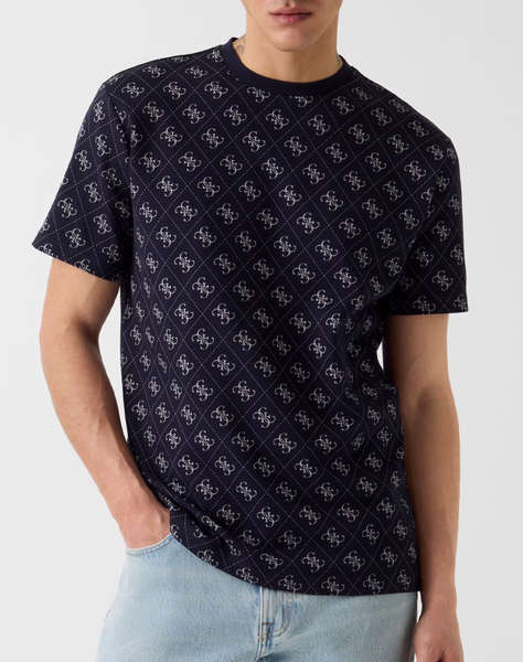 GUESS CN SS JACQUARD 4G KNIT TOP MEN''S T-SHIRT