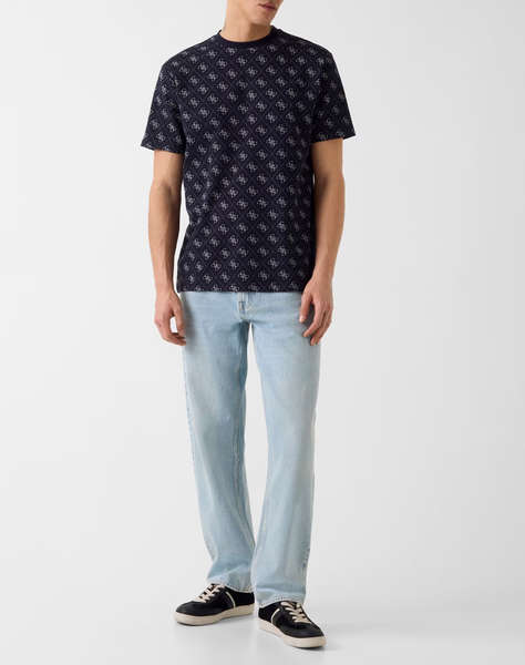 GUESS CN SS JACQUARD 4G KNIT TOP MEN''S T-SHIRT