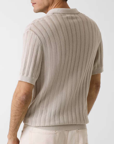 GUESS LONNY POLO SS HARRINGBONE STITMEN''S BLOUSE
