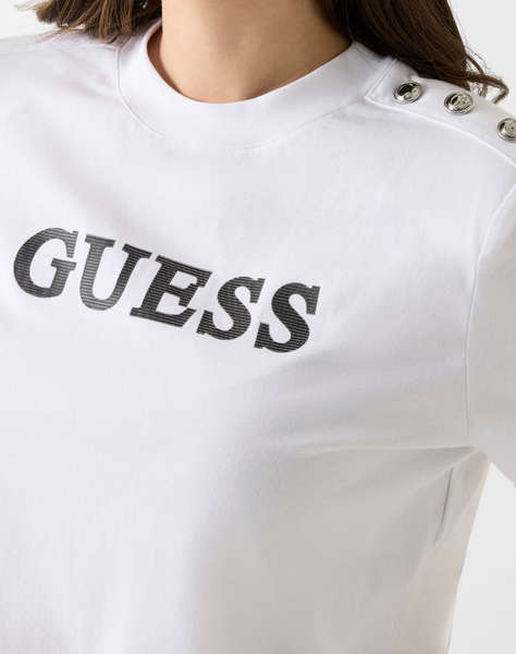 GUESS SS CN MARINA CROP TEE WOMEN''S BLOUSE