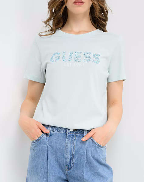 GUESS SS CN GUESS STUDS SCRIPT TEE ДАМСКА БЛУЗА