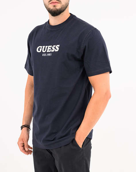 GUESS CN SS GUESS LOGO CONTRAST STIT МЪЖКА БЛУЗА