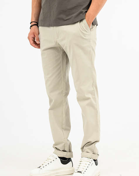 CALVIN KLEIN SLIM SATEEN CHINO TROUSER