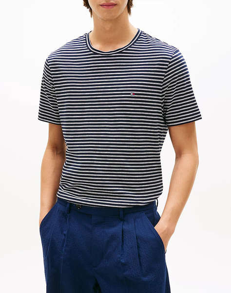 TOMMY HILFIGER ESS SEASONAL REG FIT STRIPE TEE