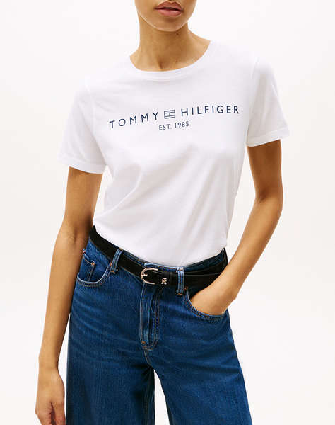TOMMY HILFIGER REG CORP LOGO C-NK SS