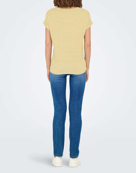 ONLY ONLMOSTER STRIPE S/S O-NECK TOP JRS NOOS