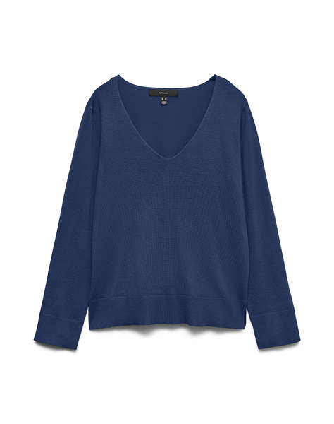 VERO MODA VMSILJE LS V-NECK PULLOVER GA NOOS
