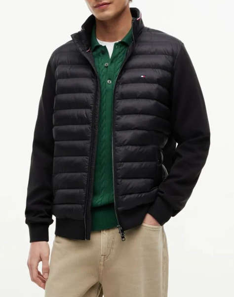 TOMMY HILFIGER MIX MEDIA ESS RWB STAND COLLAR