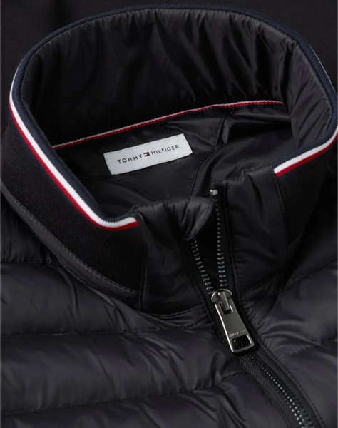 TOMMY HILFIGER MIX MEDIA ESS RWB STAND COLLAR