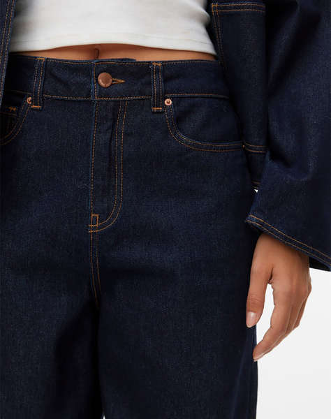 AWARE BY VERO MODA AWEVELINE HR BARREL ANK DNM JEANS SI333