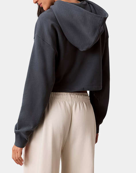 CALVIN KLEIN JEANS LS MONOLOGO TERRY CROPPED TIE HZ