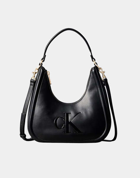CALVIN KLEIN JEANS BOLD CK SMALL CRESCENT BAG